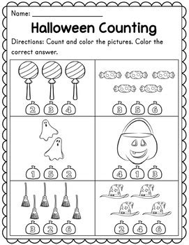 halloween preschool worksheets  gneiss corner tpt