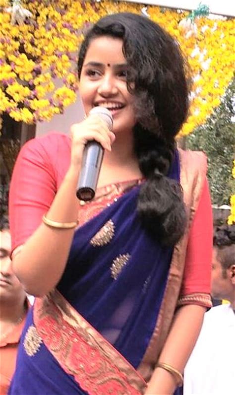 anupama parameshwaran premam mary hot navel show in saree for the first time jollywollywood