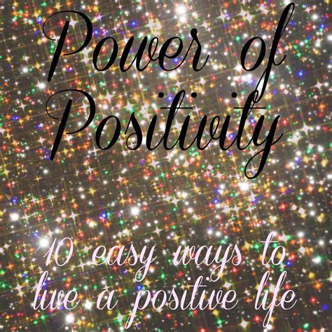 power  positivity  ways   positive