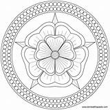 Mandala Buddhist sketch template