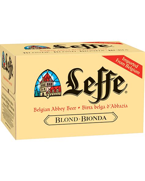leffe blonde ml fully imported  belgiumcase