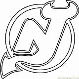 Devils Nhl Hockey Coloringpages101 Leafs sketch template