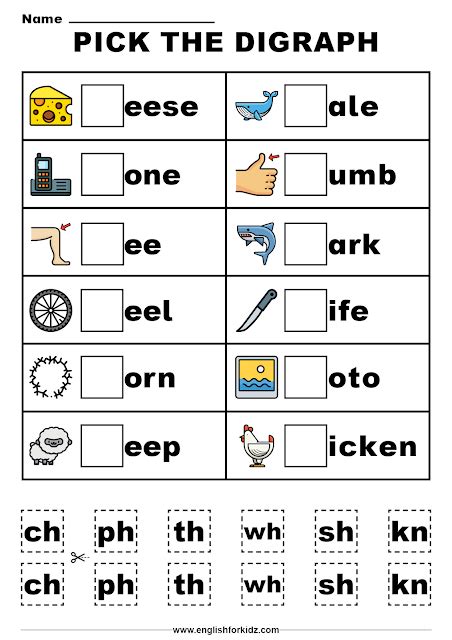 beginning consonant blends  digraphs worksheets