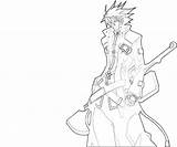Ragna Bloodedge Look Coloring Pages sketch template