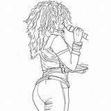 Shakira Outros sketch template