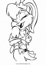 Lola Tunes Looney Trickfilmfiguren Malvorlage Malvorlagen Cartoni sketch template