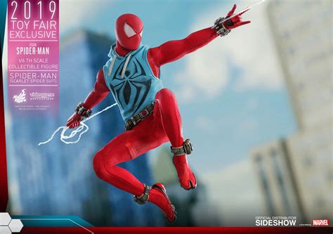 marvel spider man scarlet spider suit sixth scale figure  hot toys