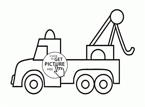 tow truck coloring coloring pages