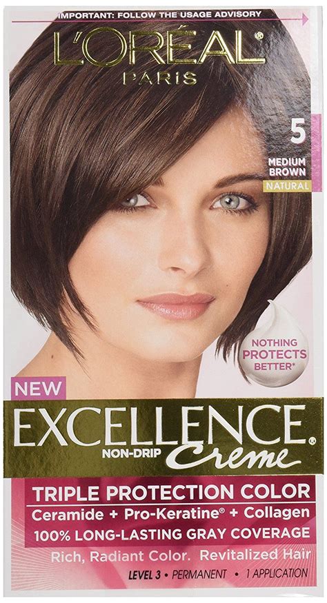 L Oreal Excellence 5 Medium Brown Hair Color 1 Ct