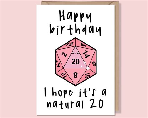 dungeons  dragons anniversary card dnd valentines day card natural