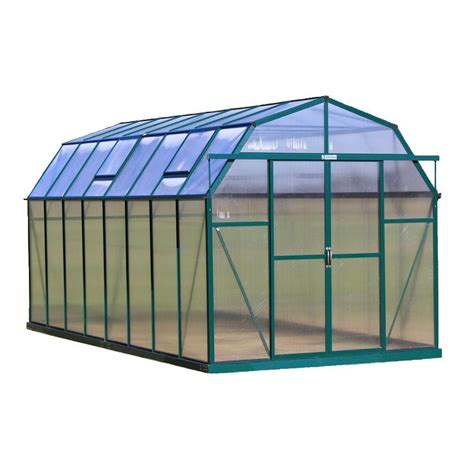 grandio greenhouses elite  ft    ft    ft  heavy duty aluminum greenhouse kit elite