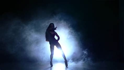 Sexy Nightclub Dancer Super Slow Motion Stock Footage
