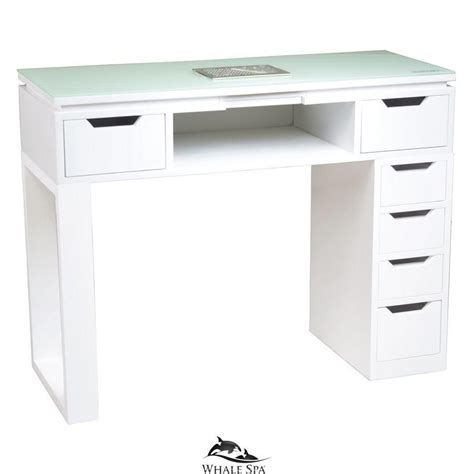 whale spa manicure table valentino lux optional dust collector