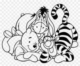 Pooh Winnie Coloring Clipart Transparent sketch template