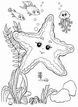 Unterwassertiere Ausmalen Ausmalbild Wasser Raskrasil Fische Korallen Malbuch Babyduda sketch template