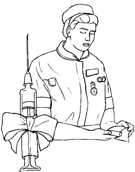 nurse coloring pages  kids updated
