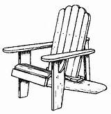 Adirondack Chair Clip Vector Silhouette Clipart Chairs Clipartlook Vectorified Clipground sketch template