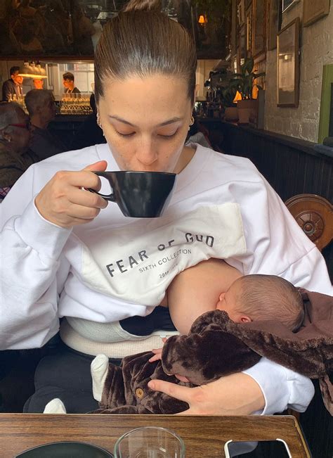 ashley graham s sweetest breast feeding shots with her 3 sons usweekly