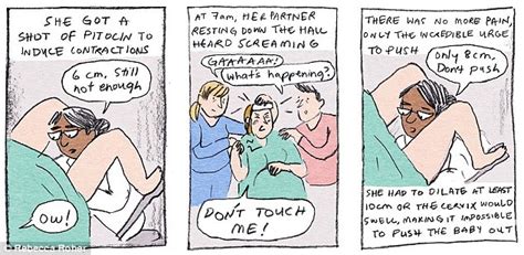 artist creates comic strip revealing what happens to pregnant women daily mail online