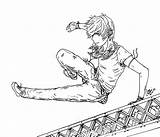 Parkour Drawing Outlines Anime Drawings Manga Getdrawings Deviantart sketch template