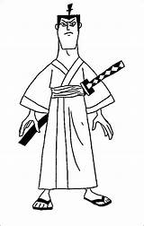 Jack Samurai sketch template