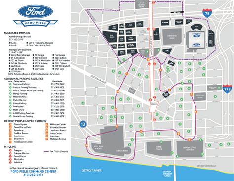 lions parking  guide  ford field parking tips reservations