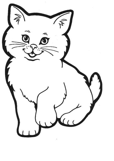 printable coloring page kitty cat coloring pages