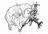 Venom Carnage Spiderman Colorare Telechargement Arana Hombre Disegno sketch template