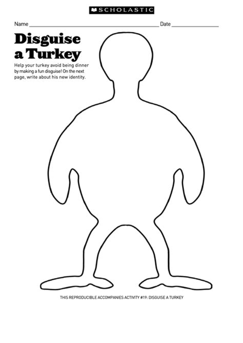 disguise  turkey printable printable word searches
