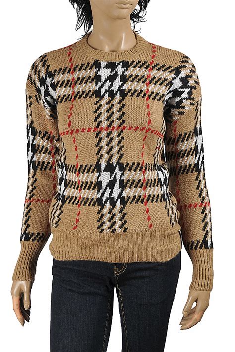 womens designer clothes burberry women s round neck knitted sweater 271
