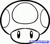 Mario Mushroom Drawing Draw Drawings Super Step Magic Brothers Mushrooms Easy Bros Pages Simple Kids Clipartmag Cute Stuff Tattoo Doodle sketch template
