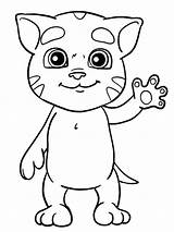 Tom Talking Coloring Printable Pages Baby Cutest Print Mini Colouring Cat Drawing Kids Outline Book Printables Sheets Description sketch template
