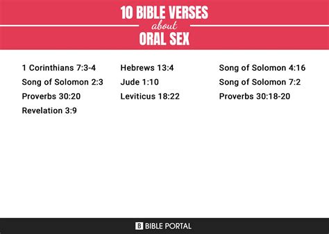 10 Bible Verses About Oral Sex