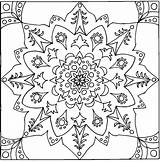 Pattern Mandalas Procoloring sketch template