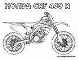 Dirt Motos Crf450r Coloringhome Motorsykkel Unas Disenos Popular sketch template