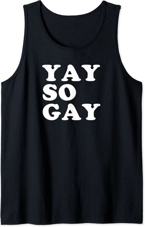 pride yay so gay tank top clothing shoes and jewelry