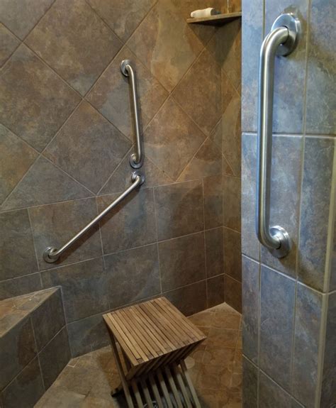 grab bars installed  shower