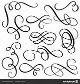 Calligraphy Flourish Getdrawings Vector sketch template