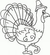 Turkey Walking Right Coloring sketch template