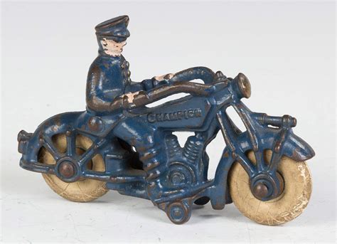cast iron champion motorcycle cottone auctions