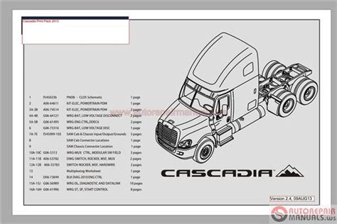 freightliner cascadia body parts diagram