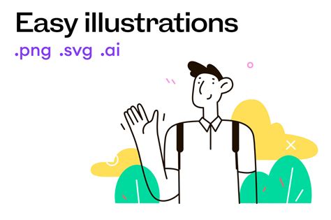 easy illustrations  yellow images creative store