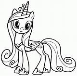 Pony Little Colouring Cartoon Sheets Boys Coloring Pages Unicorn Girls Clipart Princess Drawing Printable Kids Shining Armor Cliparts Cadance Color sketch template
