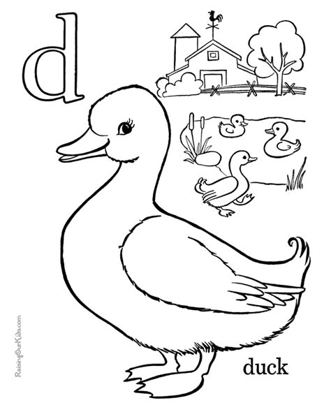 learning alphabet coloring pages letter