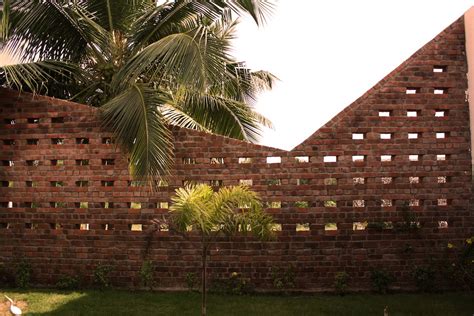 contemporary raw brick house  india shelters orphaned children design indaba