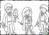 Potter Harry Coloring Pages Hermione Weasley Ron Color Characters Printable Ginny Lego Drawing Dobby Cartoon Kids Getcolorings Quidditch Getdrawings Print sketch template