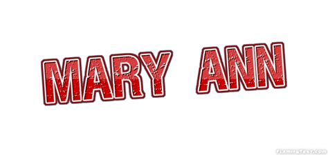 mary ann Лого Бесплатный инструмент для дизайна имени от flaming text