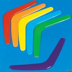 amazoncom plastic bright boomerangs  dz toys games