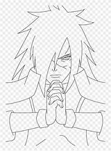 Naruto Madara Uchiha Lineart Drawn Pngfind sketch template