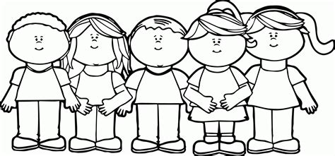 children happy kids  coloring page coloring home